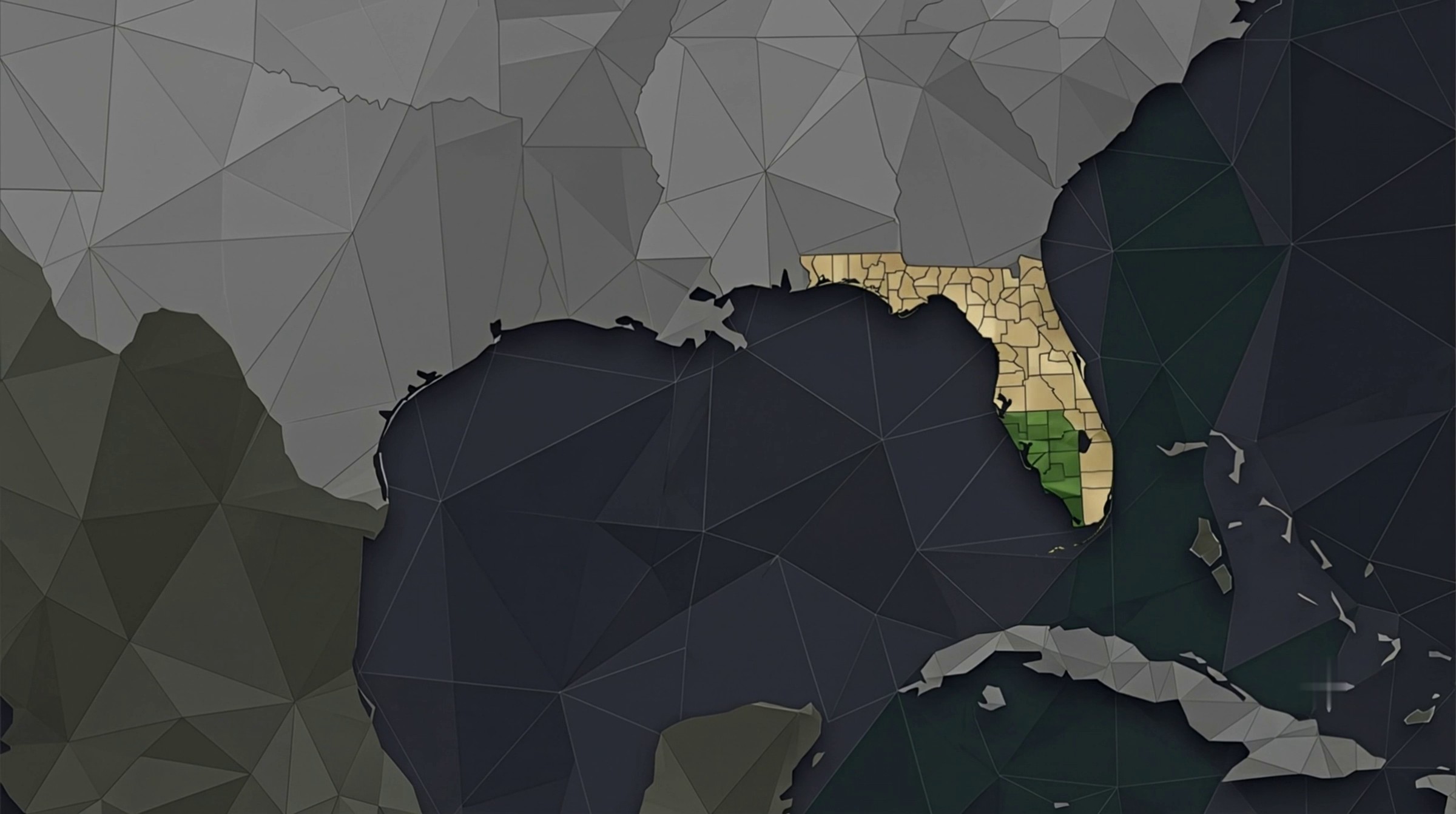 Map of Southwest Florida highlighting Evergreen Facility Solutions service area across Lee, Collier and Charlotte counties